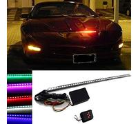 Huianpen Accessoires de voiture 22" 7-couleur DC 12V 48 LED RGB Scanner Voiture Flash SUV Moto Strobe Knight Rider Kit PVC Flash Light Strip