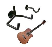 Huianpen Support Mural de Guitare Horizontal,Support Mural pour Guitare,Support de Guitare,Support Guitare éLectrique,pour All Guitares, Basse, Banjo, Violons, Mandolines, Ukelele (Noir)