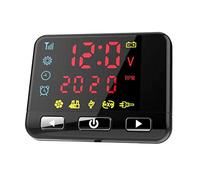 huiba Interrupteur LCD 12 V/24 V Moniteur LCD Contrôleur de commutateur de chauffage de stationnement à air pour chauffage à air diesel de piste de voiture, convient pour voiture