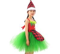huiba Noël pour filles | Maille marine - Elf Festival Fête Mariage Robes Noël pour bébés et petites filles