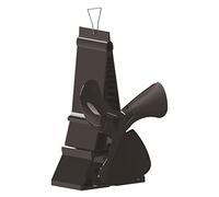 huiba Ventilateur pour poêle à bois, ventilateur pour poêle à bois en alliage d'aluminium avec 3 pales, ventilateur thermodynamique pour poêle à bois silencieux fonctionnant pour poêle à granulés