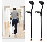 HUIBBGO Béquilles d'avant-Bras ergonomiques, béquilles en Aluminium pour Adultes, légères et antidérapantes, béquilles pour la Marche, Soutien après Une blessure ou Une opération, réglable