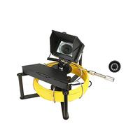 HUIBBGO Caméra d'inspection de canalisation d'égout endoscopique Industrielle avec Drain d'égout Endoscope Industriel IP68 5600MHA Batterie Écran Couleur IPS 4,3 Pouces