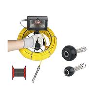 HUIBBGO Caméra d'inspection de canalisations, Endoscope Industriel Portable pour canalisations, 4,3 Pouces, 17 mm, étanche, HD, détecteur d'égouts, 20 m, 30 m, 50 m
