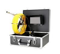 HUIBBGO Caméra endoscopique 20 m/30 m/50 m pour l'inspection des canalisations d'égouts, 17 mm, Carte SD 8 Go, DVR, IP68, Endoscope Industriel pour canalisations d'égouts, écran 7 Pouces