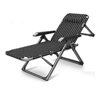 HUIBBGO Chaise Longue de Jardin Pliante et inclinable, Chaise Longue à gravité zéro, Dossier pour Jardin, Parc, Piscine, Plage, Camping, randonnée, lit de Jour