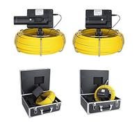 HUIBBGO Endoscope Industriel 4,3 Pouces, caméra d'inspection de canalisations d'égout avec Batterie Externe 4400 mA, kit d'endoscope Industriel étanche IP68 pour canalisations d'égout 20 m/30 m/50 m