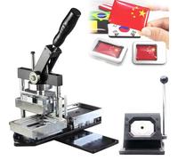 HUIBBGO Machine à fabriquer des aimants rectangulaires pour réfrigérateur - Presse à aimants et Badges Photo DIY avec Coupe-Papier - Idéale pour Les Boutons et Cadeaux personnalisés