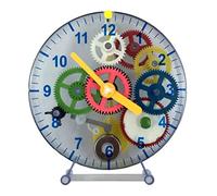 HUIBBGO Modèle pédagogique d'horloge à remontage Automatique à Monter soi-même, démontable, pour Enfants et Adolescents. Outil de Puzzle éducatif, 19,5 x 21 cm.