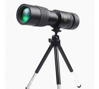 HUIBBGO Monoculaire Compact rétractable, grossissement 10-30x30, télescope à Objectif Zoom Haute définition, avec Support de téléphone et trépied