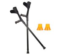 HUIBBGO Paire de Cannes de Marche Pliables, béquilles d'avant-Bras pour Soutien Suite à Une blessure ou Une Intervention chirurgicale, Hauteur réglable, béquille médicale en Aluminium avec