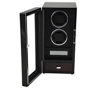 HUIBBGO Remontoir Automatique de Montres de Luxe pour modèles 2, 4, 6 et 12 Pouces. Coffret de Luxe avec remontage Automatique, Moteur Silencieux Japonais, Finition Bois Piano, écran LCD e