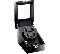 HUIBBGO Remontoir pour 2 Montres automatiques avec 3 Compartiments supplémentaires, Moteur Silencieux, 5 Modes de Rotation et Coffret de Rangement.