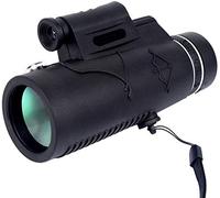 HUIBBGO Télescope monoculaire 12x50 Haute Puissance étanche à Prisme BAK4 FMC avec Adaptateur pour Smartphone, trépied et télescope Compact léger