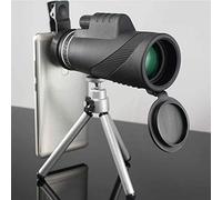 HUIBBGO Télescope monoculaire Compact BAK4 - Zoom Haute Puissance, étanche et résistant aux Chocs - Prisme BAK4 FMC, avec Adaptateur pour Smartphone et trépied