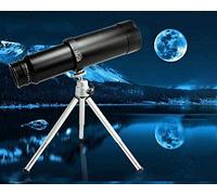 HUIBBGO Télescope monoculaire en métal, télescope Zoom Extensible Haute Performance 10X50 avec trépied, Voyage, Observation des Oiseaux, Astronomie,
