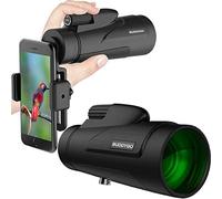 HUIBBGO Télescope monoculaire Haute définition 12x50, Lunette antibrouillard étanche - Prisme BAK4 FMC, lentille en Verre Optique entièrement Multicouche, avec