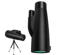 HUIBBGO Télescope monoculaire HD 12x50 pour Adultes, Haute Puissance, avec Adaptateur pour Smartphone et trépied