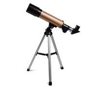HUIBBGO Télescope monoculaire, télescope astronomique Professionnel avec trépied, télescope monoculaire d'extérieur à Zoom, Longue-Vue pour Observer la Lune et Les étoiles, doré