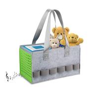 HUIBOHOU Étui de transport pour kit de démarrage Toniebox et accessoires, sac de rangement en feutre pour lecteur audio Toniebox et figurine, sac de transport de voyage avec poignée pour Toniebox et