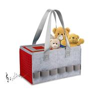 HUIBOHOU Étui de transport pour kit de démarrage Toniebox et accessoires, sac de rangement en feutre pour lecteur audio Toniebox et figurine, sac de transport de voyage avec poignée pour Toniebox et