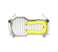HUIBOOO Pour B&MW Pour R1200GS R1250GS Phare Garde Protecteur Grille Grill Couverture R 1250 Pour GS Pour Aventure R 1200 Pour GS Pour ADV Pour LC(Stainless steel Y)