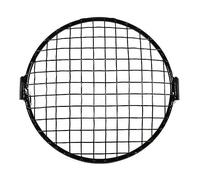 HUIBOOO Pour Moto Universel Noir 17cm Couverture Phare Avant Maille Garde Protecteur Masque Calandre