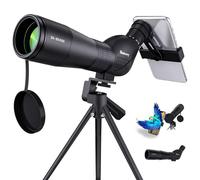 HUICOCY Lunette d'observation 20-60 x 60 mm Zoom 39-19 m/1000 m - Lentille Optique entièrement Multicouche antibuée et oculaire Mobile en Caoutchouc avec kit de Montage Rapide pour Smartphone et