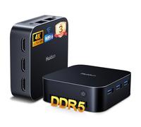 Huidun H20 Mini PC W-11 Pro, Intel Alder Lake-N97 (jusqu'à 3,6 GHz),16Go LPDDR5 512Go SSD Mini Ordinateur De Bureau,Triple HDMI 4k,3XUSB 3.0,WiFi 6,BT 5.2,Ethernet Gigabit Double pour Bureau.