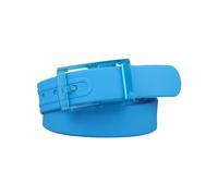 HUIFACAI Simple Adulte Unisexe Ceinture Matte Vintage Boucle Silicone Mode Rectangle Boucle Ceinture pour Vérification de Sécurité, bleu ciel, as the pic show