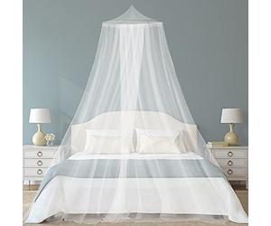 Huifengjie Moustiquaire Lit pour 1 et 2 Places Moustiquaire de Lit Simple et Double Ciel de Lit Adulte Enfant Exterieure Voyage, D'installation Rapide et Facile, Convient à Tous Les Lits(Blanc)