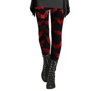HUIFUAO Legging citrouille d'Halloween pour femme - Costume d'Halloween amusant - Grande taille - Pantalon de yoga taille haute - Collants de sport - Coupe ajustée - Tenue de festival, Rouge #1, XXL