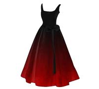 HUIFUAO - Robe d'Halloween amusante pour femme - Déguisement de mariée sanglante grande taille - Costume d'Halloween sans manches à bretelles spaghetti - Tenue de soirée effrayante pour festival, Z07