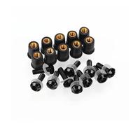 HUIGAR Visserie pour Bulle Moto pour CB500X 2017-2023 5mm 10 Pièces M5 Pare-Brise Boulons Vis Kits(Le Noir)