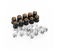 HUIGAR Visserie pour Bulle Moto pour Suzuki TL1000R TL1000S DL650 VStrom650 DL1000 VStrom1000 5mm 10 Pièces Moto Pare-Brise Boulons Vis Kits(Argent)