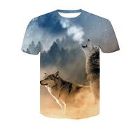HUIGUANG Hommes 3D Imprimé T-Shirts O-Neck Top Hommes T-Shirt Été Lion Animal Impression 3D Hommes Streetwear Punk Harajuku Hommes À Manches Courtes