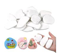 Huiguli 15 Pièces Galets a Peindre, 5-8 cm DIY Pierres Plates à Peindre, Naturels Gravier Pierre Blanche Lisse pour Vase Decoratif, Décoration de Jardin, Décoration de Aquarium