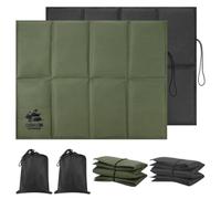 Huiguli 2 Pcs Coussins de Siège Pliables avec Sac de Rangement | Coussin Extérieur Étanche, Tapis d'Assise Chauds et Portables pour Camping, Randonnée, Pêche, Stade, Jardin