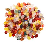 Huiguli 550g Petites Pierres Précieuses pour Enfants, Mini Pierres Semi-Précieuses Colorées, Polie Guérison Naturelles pour Aquarium, Vase, Jardin Décoration, Bricolage Fabrication, Jeu de Pierres