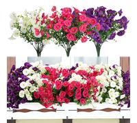 Huiguli 9 Bouquets Fleurs Artificielles Extérieures Résistantes aux UV