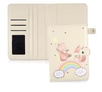 Huiguli Étui pour Carnet de Maternité en Cuir Synthétique, Étui de Protection pour Carnet de Maternité avec Fermeture Magnétique, Étui pour Passeport de Maternité pour Ranger Cartes D'assurance