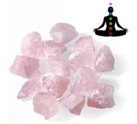 Huiguli Rose Cristaux de Guérison 300g, Ensemble de Cristaux de Guérison Naturels, Pierre Brute Cristaux de Guérison pour Méditation Yoga Sommeil Étude Décoration DIY Cadeau Spirituel Relaxation