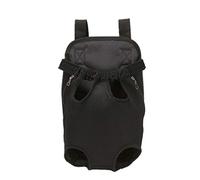 huihuijia Porte Chien Ventral Petit Chien Sac Transport Petit Chien Réglable Chien Sac À Dos Chien Voyage Sac Portable Pet Carrier Chiot Transporteur Black,Medium