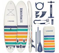 HUIIKE Paddle Gonflable Adulte 10' et Jusqu'à 130 kg, Accessoires Inclus | SUP Convertible en Kayak avec Pagaie, Pompe, Ailerons, Leash, Sac à Dos. Stand Up Paddle Board Grande Stabilité et Résistance