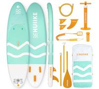 HUIIKE Paddle Gonflable Adulte 10' et Jusqu'à 130 kg, Accessoires Inclus | SUP Convertible en Kayak avec Pagaie, Pompe, Ailerons, Leash, Sac à Dos. Stand Up Paddle Board Grande Stabilité et Résistance