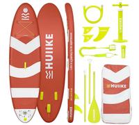 HUIIKE Paddle Gonflable Adulte 10' et Jusqu'à 130 kg, Accessoires Inclus | SUP Convertible en Kayak avec Pagaie, Pompe, Ailerons, Leash, Sac à Dos. Stand Up Paddle Board Grande Stabilité et Résistance