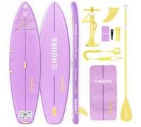 HUIIKE Paddle Gonflable Adulte 10'6, 11'6 ou 12,6' Touring avec Accessoires | SUP Jusqu'à 130, 150 ou 170 kg avec Pagaia, Pompe, Aileron, Leash, Sac à Dos. Stand Up Paddle Board Stabilité et Résistance