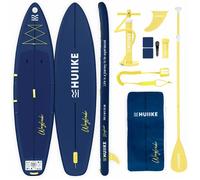 HUIIKE Paddle Gonflable Adulte Touring avec Accessoires Inclus, Pagaie, Aileron, Leash, Pompe et Sac à Dos. Stand Up Paddle Grande Stabilité et Résistance. Convertible en Kayak