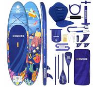 HUIIKE Paddle Gonflable Adulte avec Accessoires Inclus, Pagaie, Ailerons, Pompe. Planche de Stand Up Paddle Grande Stabilité et Résistance. 305 x 84 x 15 cm, Jusqu'à 130 kg