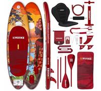 HUIIKE Paddle Gonflable Adulte avec Accessoires Inclus, Pagaie, Ailerons, Pompe. Planche de Stand Up Paddle Grande Stabilité et Résistance. 305 x 84 x 15 cm, Jusqu'à 130 kg